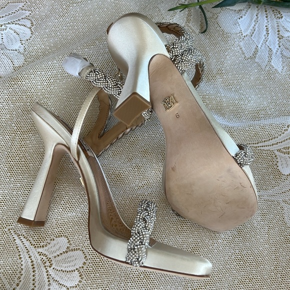 Badgley Mischka Fennel Braided Spool Heel - Picture 9 of 11